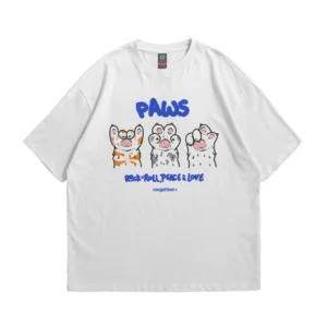id-11134207-7rasl-m5p7lbpdxjpy09 Paws Oversized T‑Shirt