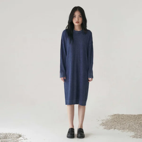 Volca Long Sleeve Knit Dress
