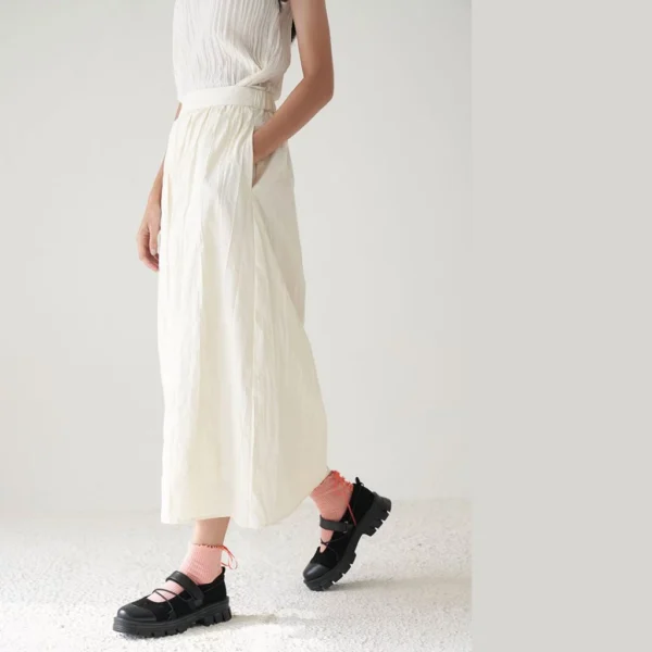 Eiro Pleated Crinkled Skirt