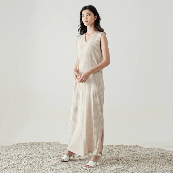 River Sleeveless Maxi Knit Dress