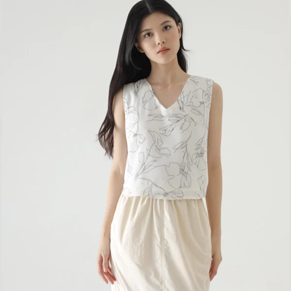 Veloute Floral Tank Top