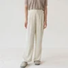 Fray High‑Waist Relaxed Pants