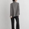 Chambray shark skin double jacket
